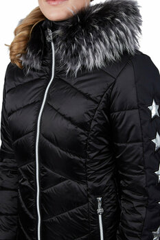 Skidjacka Sportalm Blanche Womens Jacket with Hood and Fur Black 40 - 1