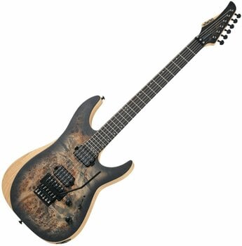 Elektromos gitár Schecter Reaper-6 FR Charcoal Burst - 1