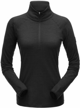 Ski-trui en T-shirt Spyder Unyte Womens Zip T-Neck Black L - 1