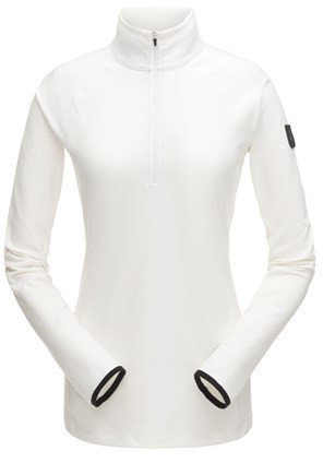 Ski-trui en T-shirt Spyder Unyte Womens Zip T-Neck White XS