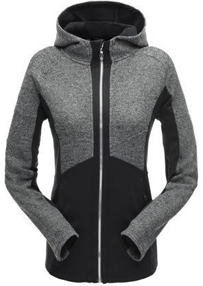 T-shirt/casaco com capuz para esqui Spyder Bandita Hoody Stryke Womens Jacket Black M