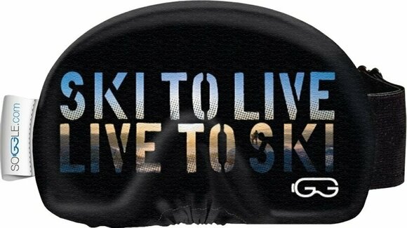 Ski Goggle Case Soggle Goggle Cover Text Live To Ski Ski Goggle Case - 1