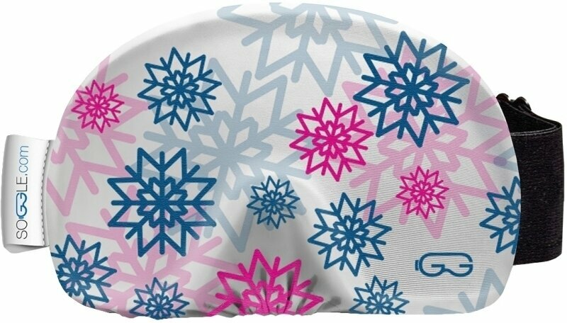 Ski Goggle Case Soggle Goggle Cover Snowflakes Pink Ski Goggle Case