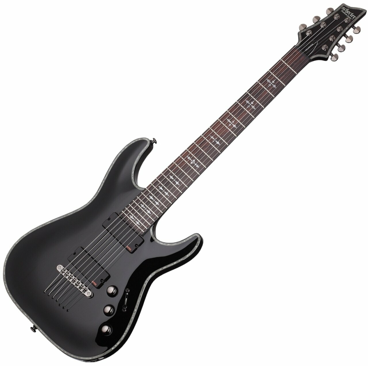 Guitarra eléctrica de 7 cuerdas Schecter Hellraiser C-7 Negro