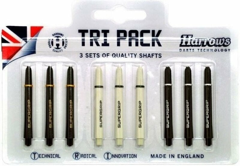 Tije darts Harrows Supergrip Shaft Medium 3 Pack Multi 4,8 cm 1,1 g Tije darts