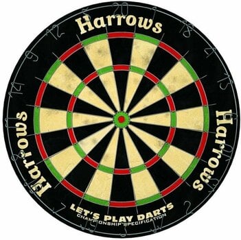 Dartboard Harrows Lets Play Darts Black 4 kg Dartboard - 1
