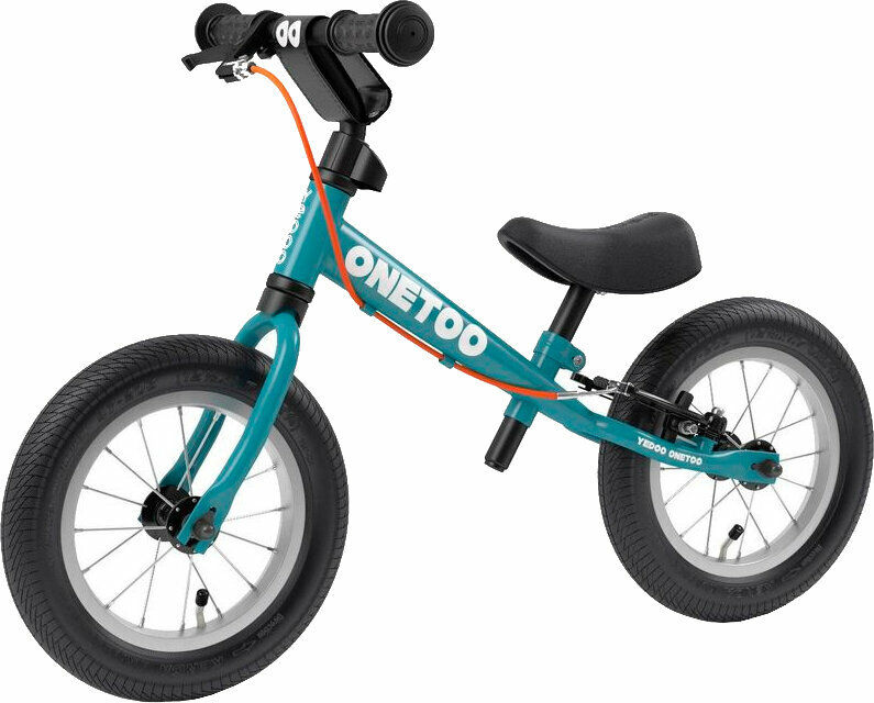 Bicicleta de equilíbrio Yedoo OneToo 12" Teal Blue Bicicleta de equilíbrio