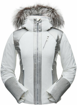Skidjacka Spyder Amour Real Fur Womens Jacket White/Silver 6 - 1