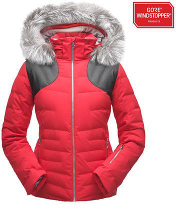 Ski-jas Spyder Falline Real Fur Womens Jacket Hibiscus/Black 6