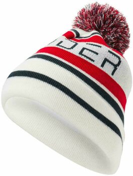 Ski-muts Spyder Icebox Mens Hat White/Red/Frontier One Size - 1