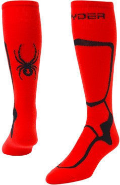 Chaussettes de ski Spyder Pro Liner Womens Sock Hibiscus/Black S