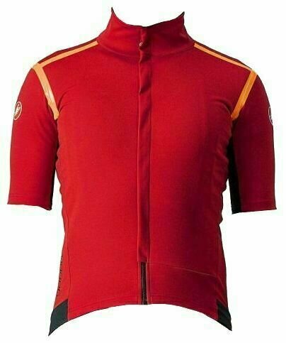 Cycling jersey Castelli Gabba Ros Pro Red/Brilliant Orange M