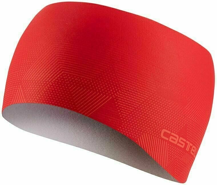 Cykelmössa Castelli Pro Thermal Headband Red UNI Pannband