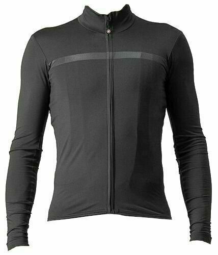 Mez kerékpározáshoz Castelli Pro Thermal Mid Long Sleeve Jersey Dark Gray 3XL