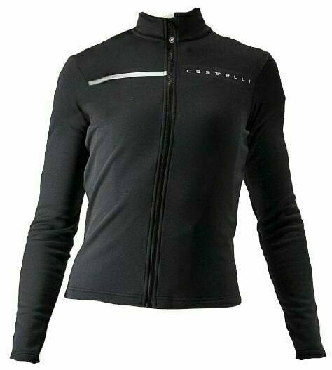 Odzież kolarska / koszulka Castelli Sinergia 2 Jersey Golf Black/White XS