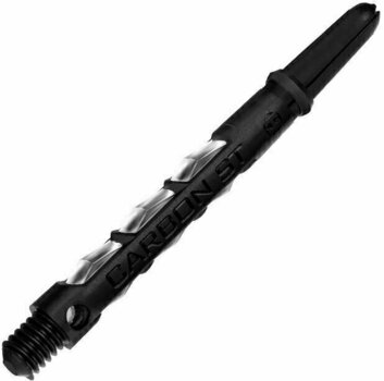 Dart Shafts Harrows Carbon ST Medium Black/Silver 4,7 cm Dart Shafts - 1