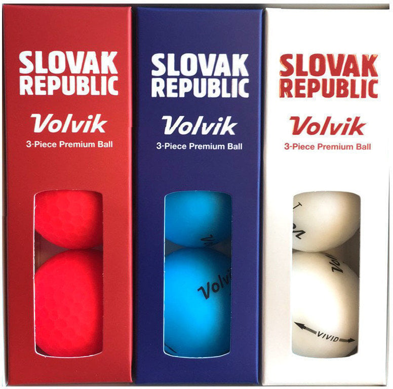 Golfball Volvik Vivid Slovak 9 Balls Set