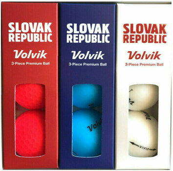 Нова топка за голф Volvik Vivid Slovak 9 Balls Set - 1