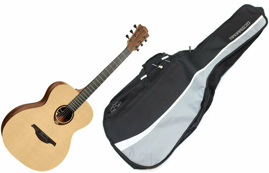 Guitarra jumbo LAG T70A set Natural Satin - 1
