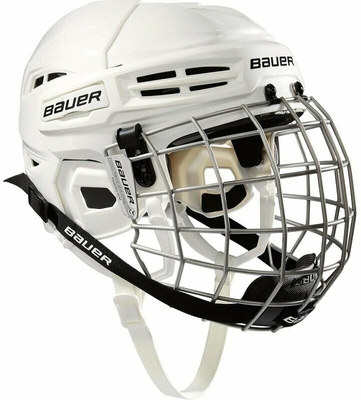Photos - Ice Hockey Equipment BAUER IMS 5.0 Combo SR White M Hockey Helmet 1045682-WHT-M 