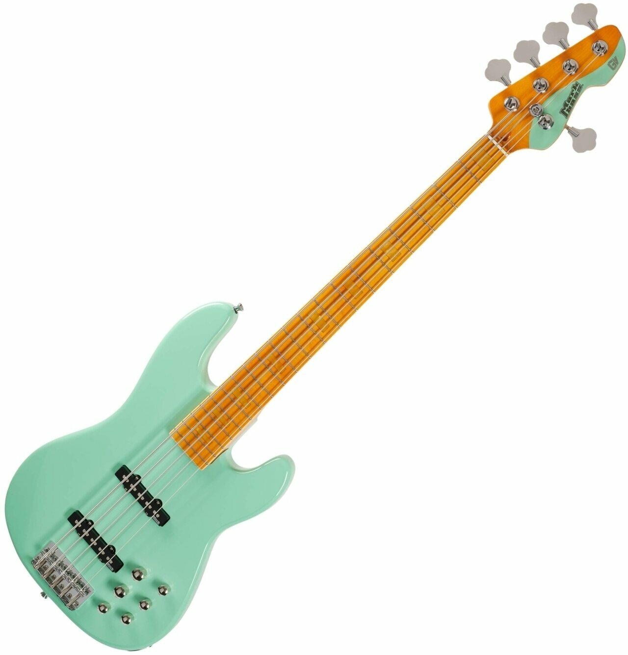5-saitiger E-Bass, 5-Saiter E-Bass Markbass GV 5 Gloxy Val Surf Green CR MP Surf Green
