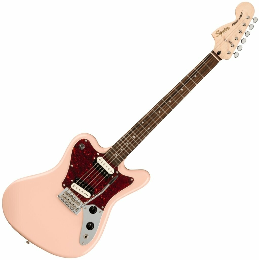 Elektrische gitaar Fender Squier Paranormal Super-Sonic Shell Pink