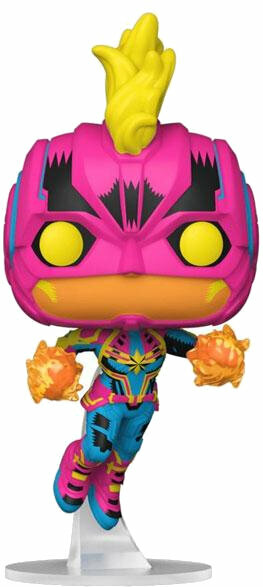 Sammlerfigur Funko POP Marvel: Black Light- Captain Marvel Sammlerfigur