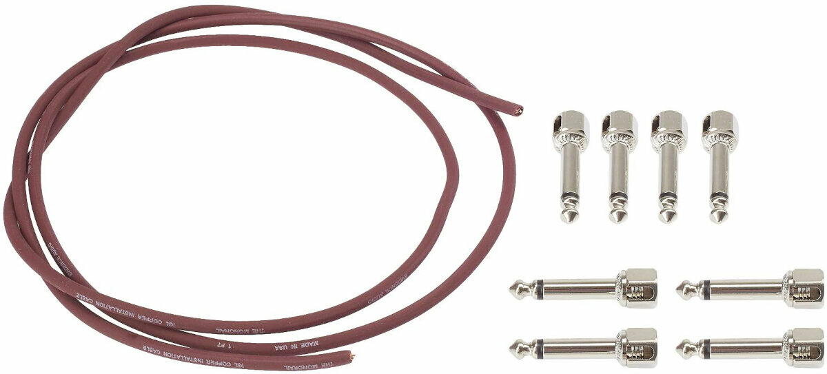 Patch Cable Evidence Audio SIS Kit 8 RD 1,2 m Angled - Angled Patch Cable