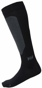Ski Socks Helly Hansen HH Lifa Merino Compression Ski Mens Sock Black 42-44 - 1