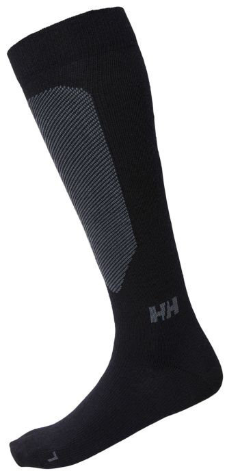 Ski Socks Helly Hansen HH Lifa Merino Compression Ski Mens Sock Black 45-47