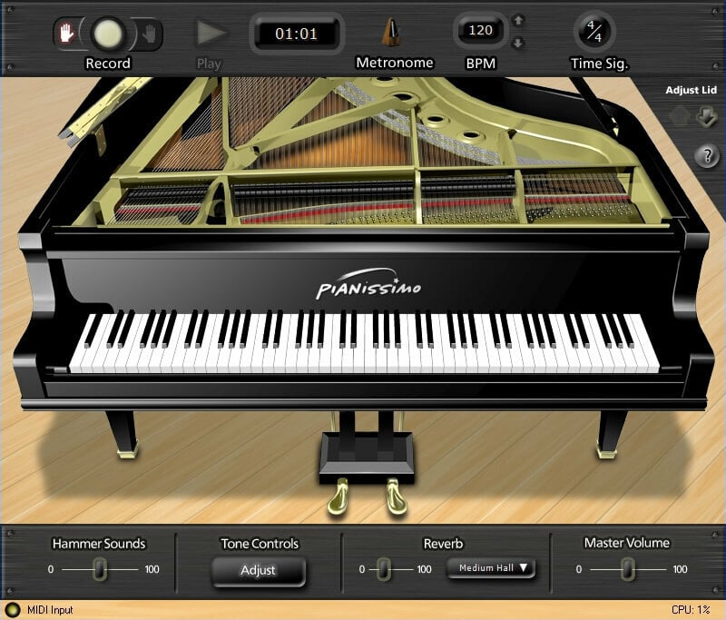 Software de estúdio de instrumentos VST Acoustica Pianissimo (Produto digital)