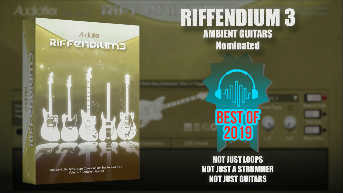 Zvočna knjižnica za sampler Audiofier Riffendium Vol. 3 (Digitalni izdelek)