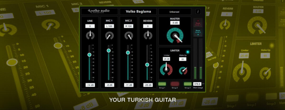 VST Instrument Studio Software Volko Audio Baglama (Digital product)