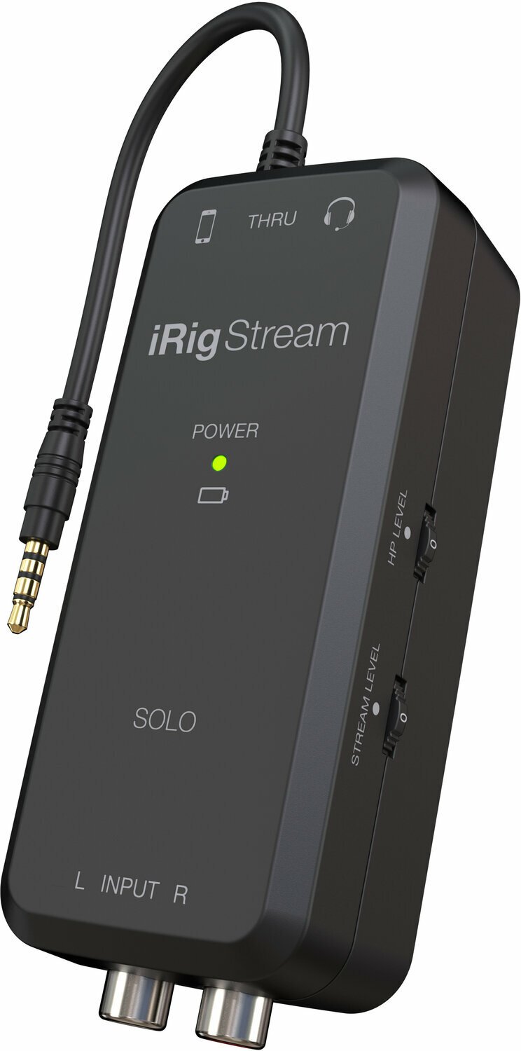 iOS a Android zvuková karta IK Multimedia iRig Stream Solo