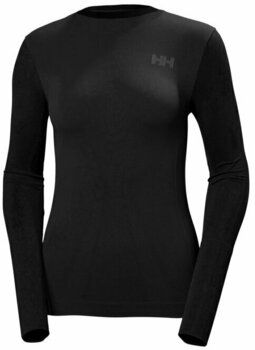 Thermo ondergoed voor dames Helly Hansen HH Lifa Seamless Crew Womens Base Layer Black S - 1