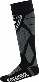 Smučarske nogavice Rossignol Wool & Silk X3 Black XL Smučarske nogavice - 1