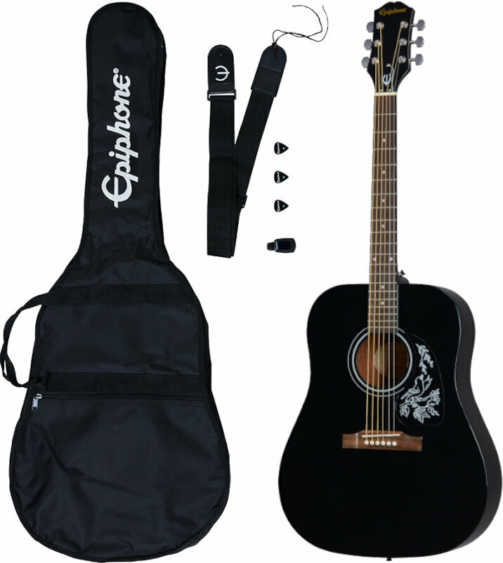 Akusztikus gitár Epiphone Starling Acoustic Guitar Player Pack Ebony
