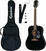 Dreadnought Guitar Epiphone Starling Acoustic Guitar Player Pack Ebony