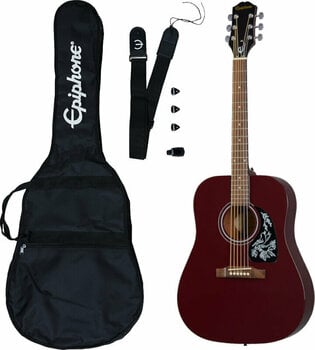 Akustikgitarre Epiphone Starling Acoustic Guitar Player Pack Wine Red - 1