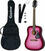 Guitarra dreadnought Epiphone Starling Acoustic Guitar Player Pack Hot Pink Pearl