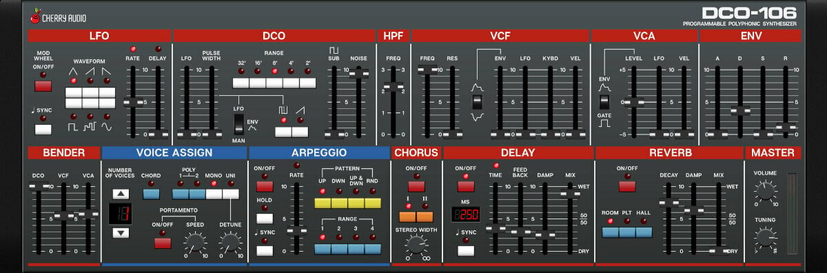 VST Instrument studio-software Cherry Audio DCO-106 Polyphonic (Digitaal product)