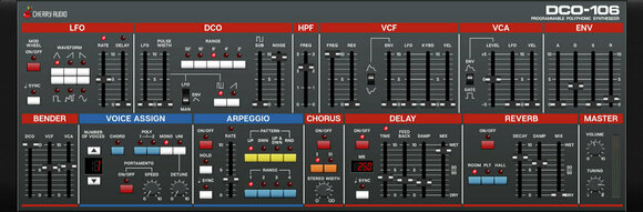 Software de estúdio de instrumentos VST Cherry Audio DCO-106 Polyphonic (Produto digital) - 1