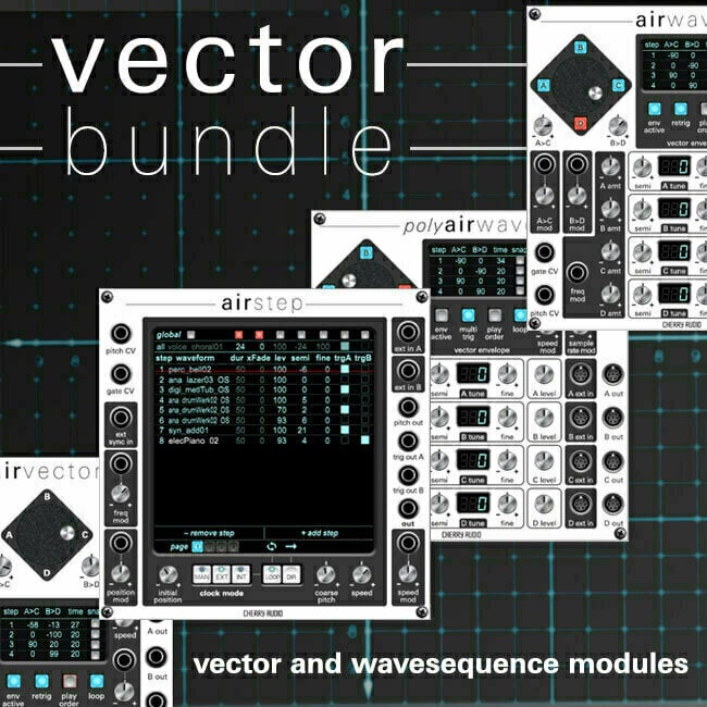 Софтуер за студио VST Instrument Cherry Audio Vector Bundle (Дигитален продукт)