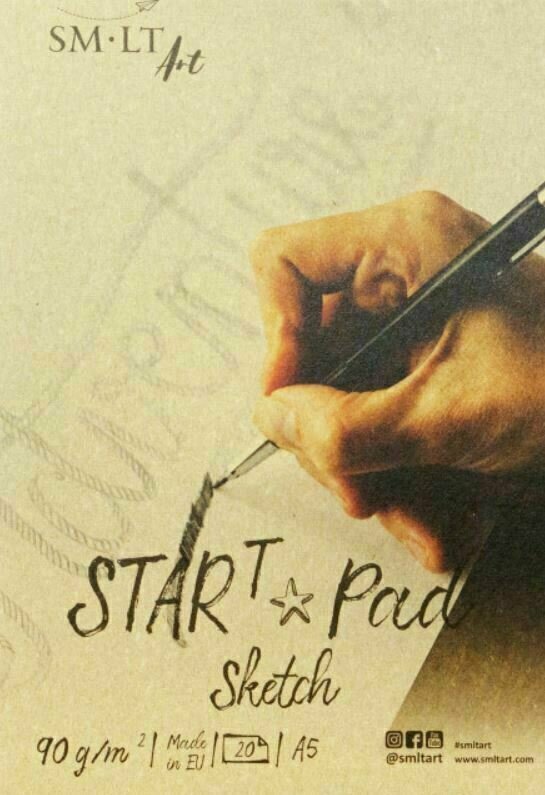 Sketchbook Smiltainis Sketch Pad Skitsebog 20 A5 90 g