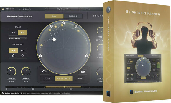 Tonstudio-Software Plug-In Effekt Sound Particles Brightness Panner (Digitales Produkt) - 1