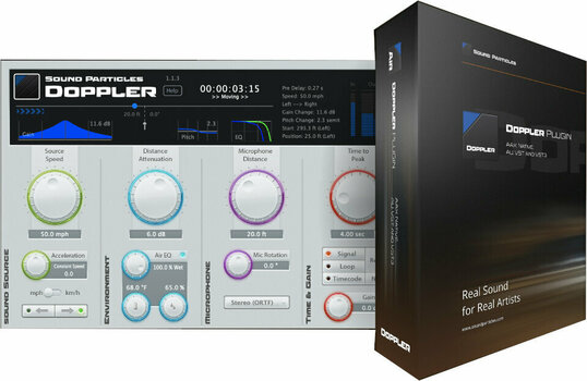 Software Plug-In FX-processor Sound Particles Doppler (Digitalt produkt) - 1