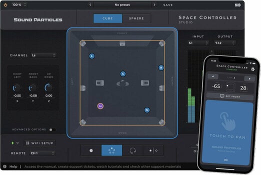 Virtuális effekt Sound Particles Space Controller Studio (Digitális termék) - 1