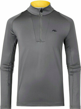 Camiseta de esquí / Sudadera con capucha Kjus Speed Reader Mens Midlayer HZ Steel Grey 52 - 1