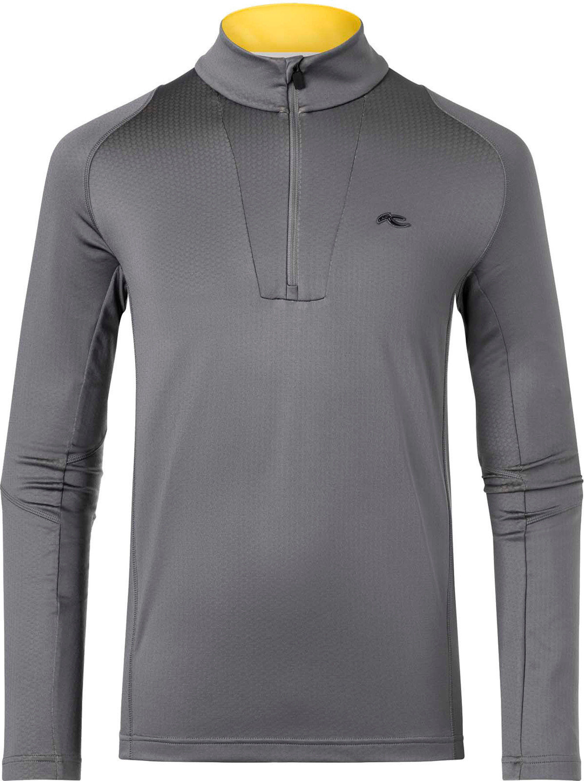 T-shirt/casaco com capuz para esqui Kjus Speed Reader Mens Midlayer HZ Steel Grey 54