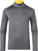 T-shirt/casaco com capuz para esqui Kjus Speed Reader Mens Midlayer HZ Steel Grey 56